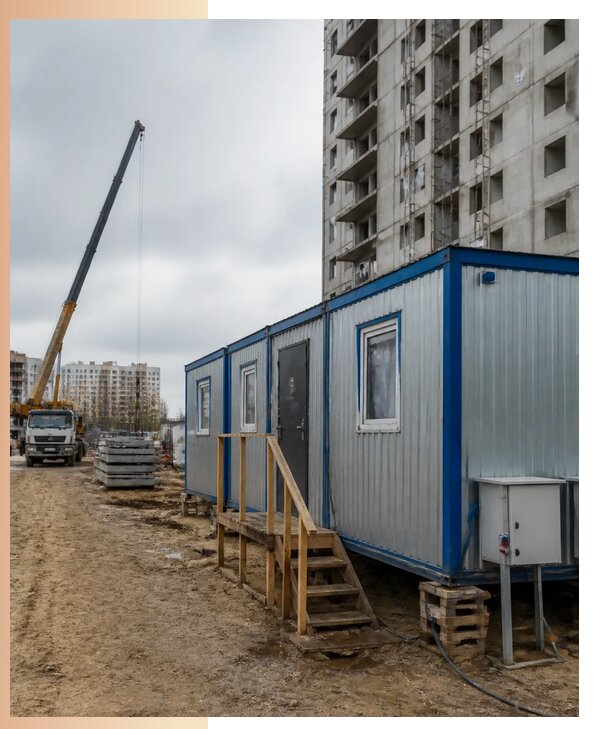 Аренда строительных вагончиков для рабочих в Устях-Куте